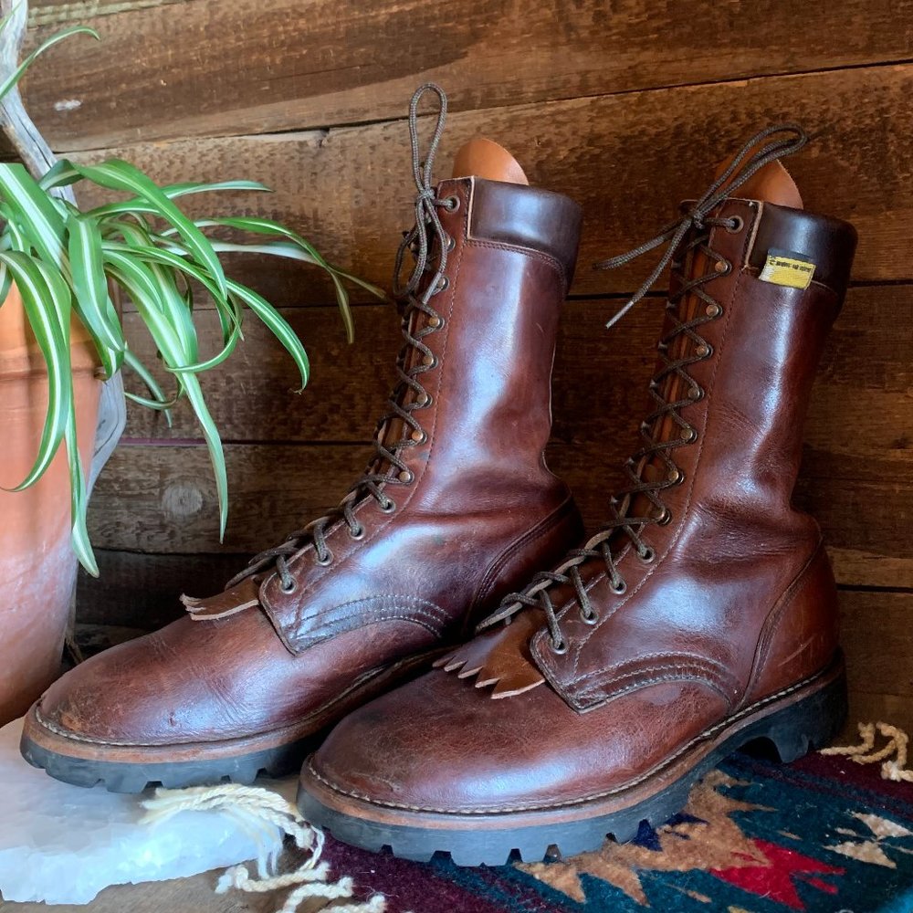 Custom White's Boots